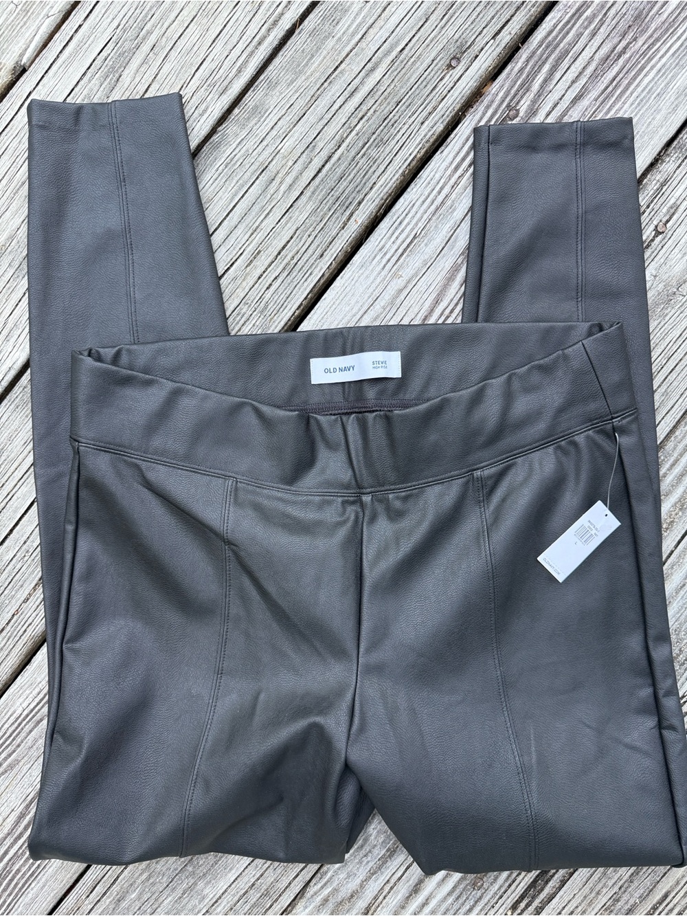 Old Navy Stevie Faux Leather Leggings in Black